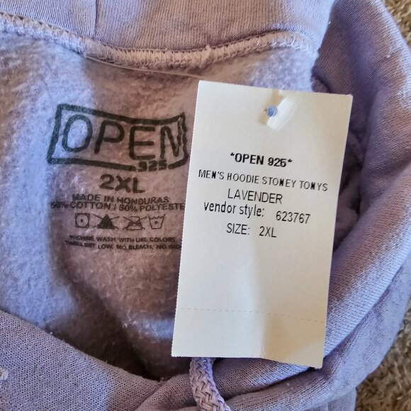 Open 925 Lavender Stoney Tony's Hoodie 2xl - Picture 3 of 4
